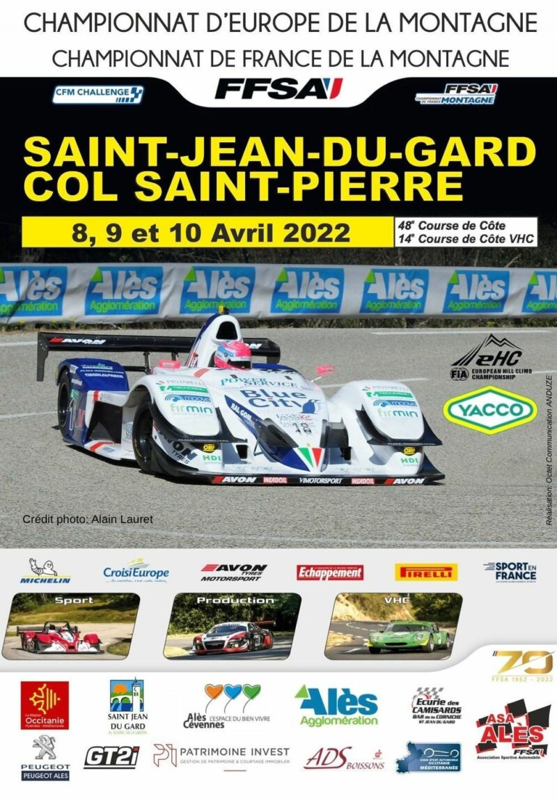COURSE DE COTE COL ST PIERRE Mairie de Saint Jean du Gard COURSE DE COTE COL ST PIERRE Mairie de Saint Jean du Gard