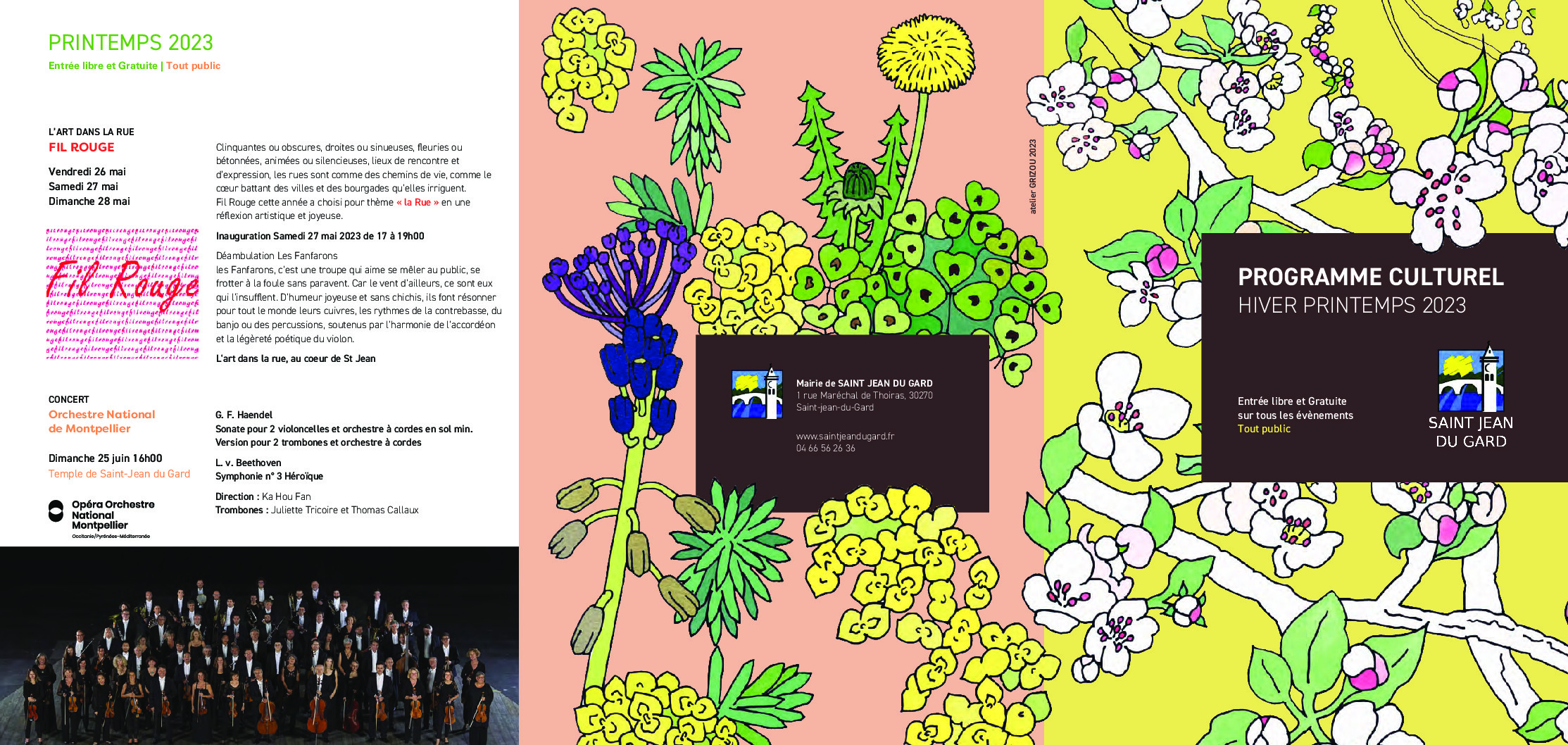 Programme Culturel Hiver Printemps 2023